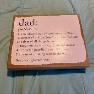Wooden Dad Picture/Gift